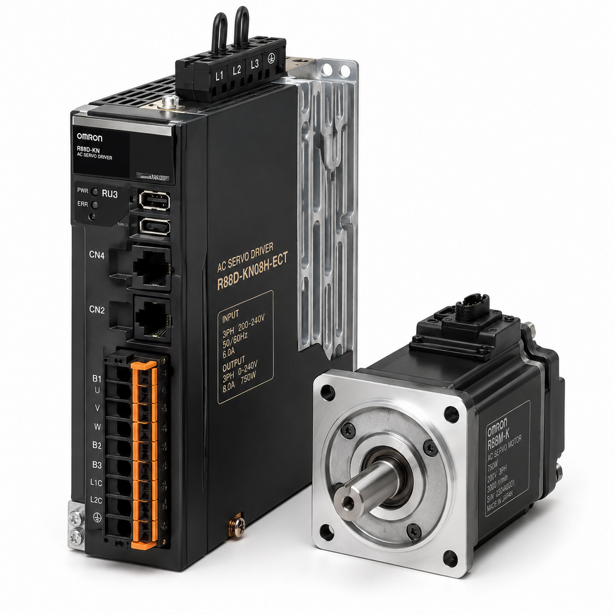 Omron R88M-1M AC Servomotor 1S-series, 1000 r/min, 400 VAC