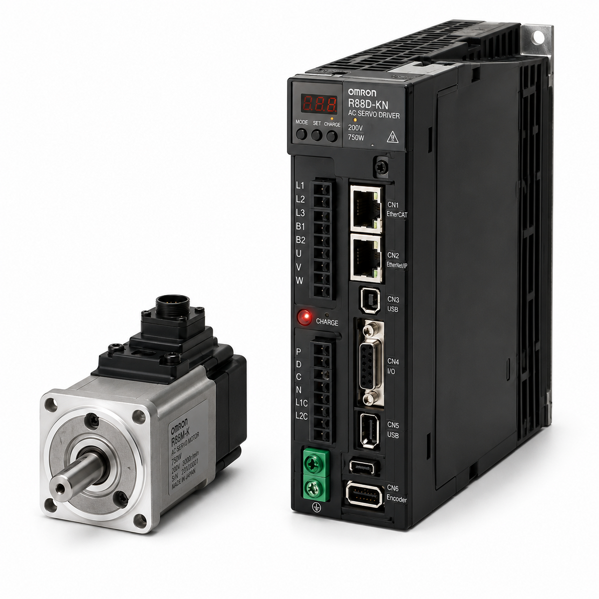 Omron R88D-KN[]-ECT G5 Series AC Servo Drive, 400VAC, EtherCAT