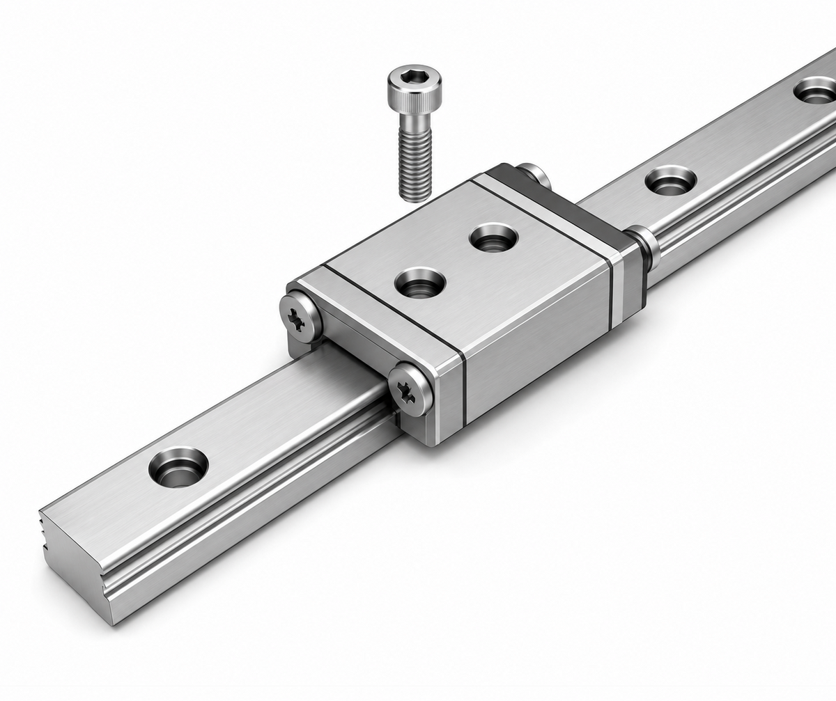 THK RSR Miniature LM Guide Block (Ball Recirculation, Compact, Multi-direction Load)