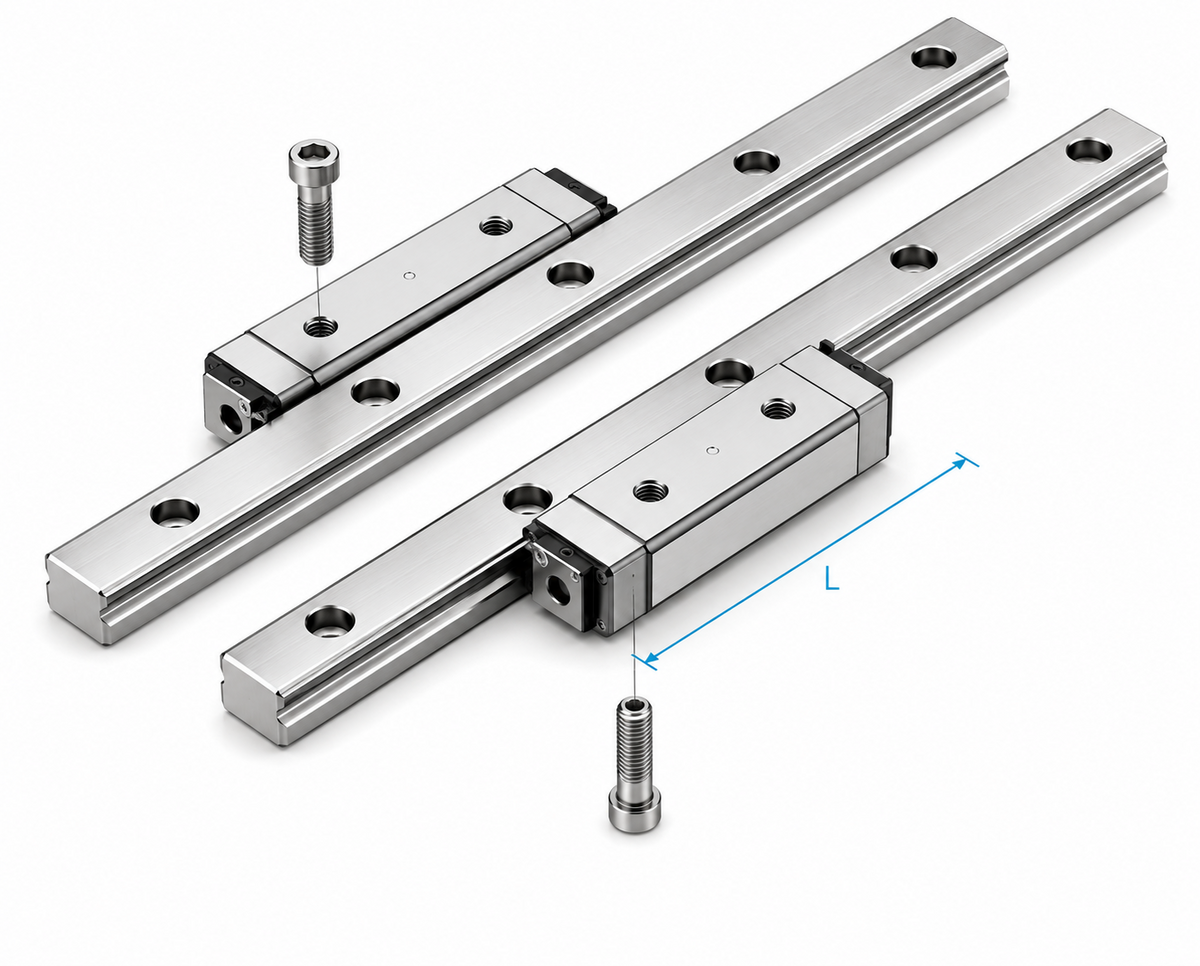 THK HR-3065~60125 Separable LM Guide Block (Heavy/Super Heavy Load, 4-Direction)