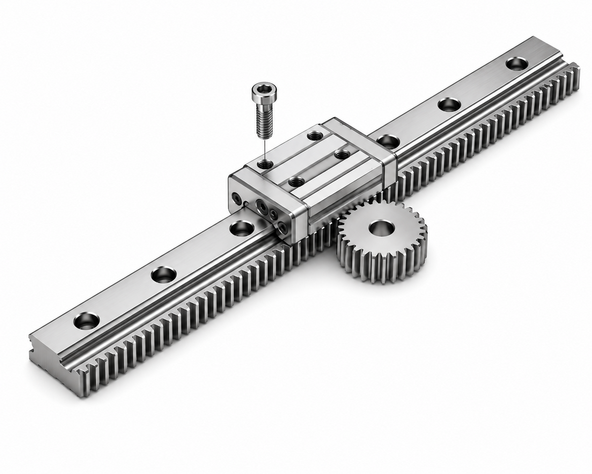 THK GSR-R Separable LM Guide Block with Rack-integrated Rail