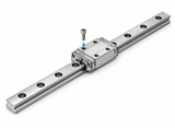 THK RSX-M1/M1N High Temperature LM Guide Block (Wire Retainer, Stainless, 150°C)