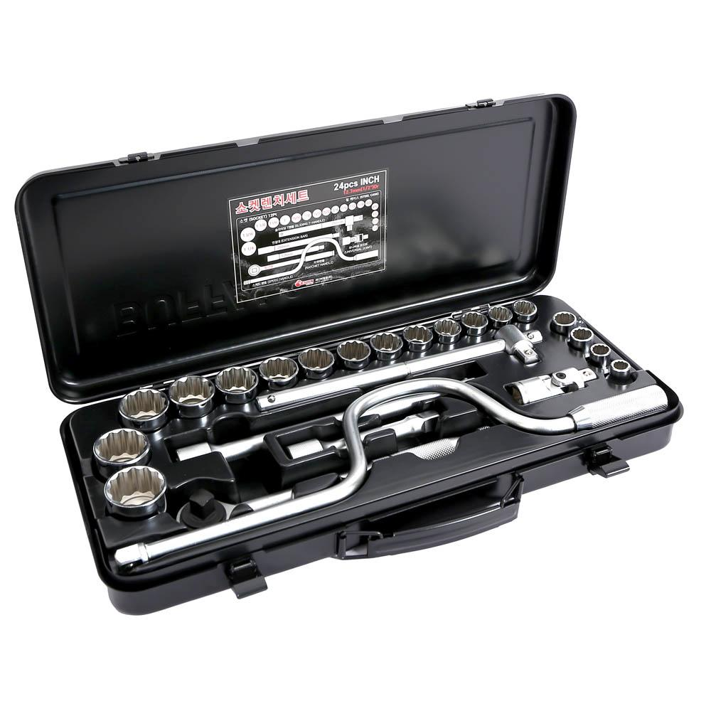 Seshin Buffalo Socket Wrench Set 1/2DR inch 24pcs