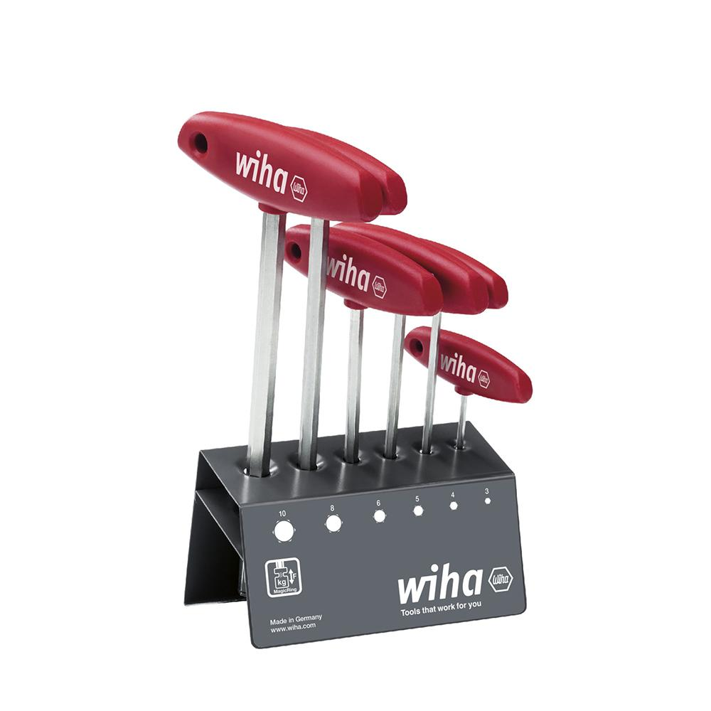 Wiha Magic Ring Hex Driver Set with T-Handle 334RVB