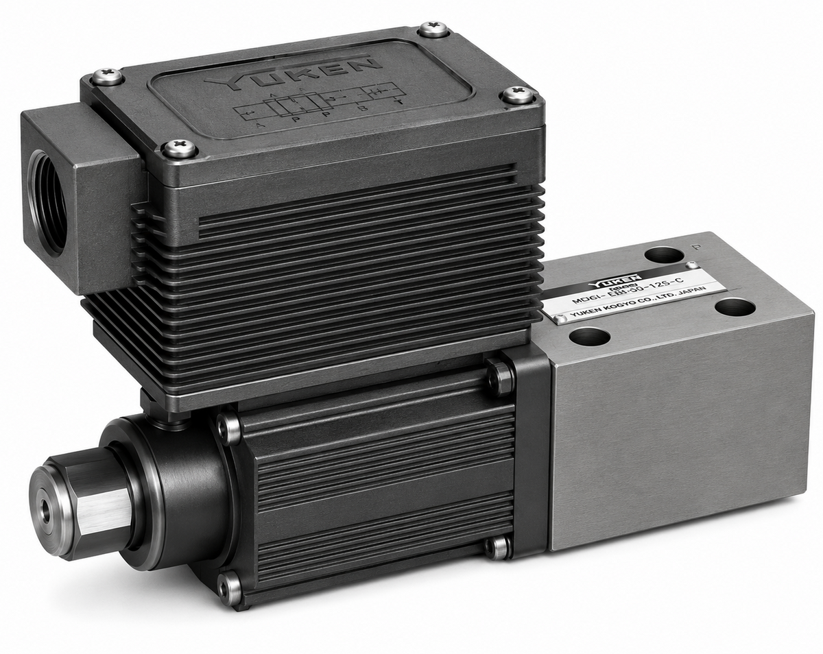 Yuken EHDG-01-B Proportional Pilot Relief Valve (24.5 MPa, 0.5–6.9 MPa adj. range, size 01)
