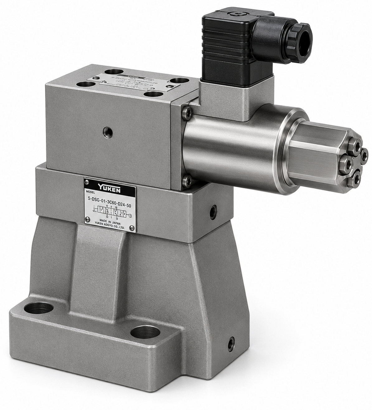 Yuken EBG-10 Proportional Relief Valve (E series, 24.5 MPa, max 400 L/min, size 10)