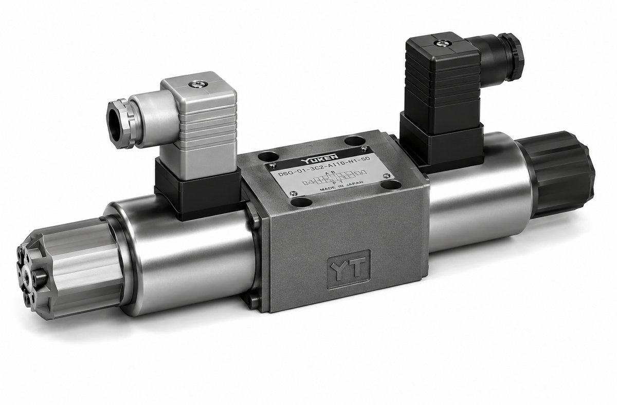 Yuken EDFG-01 Shockless Proportional Directional & Flow Control Valve (E series, 25 MPa, rated 30 L/min)