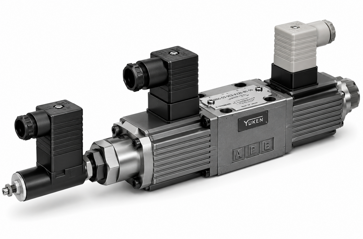 Yuken ELDFG-03 High-Response Direct-Operated Proportional Directional & Flow Control Valve (E series, 31.5 MPa, rated 40/80 L/min, size 03)