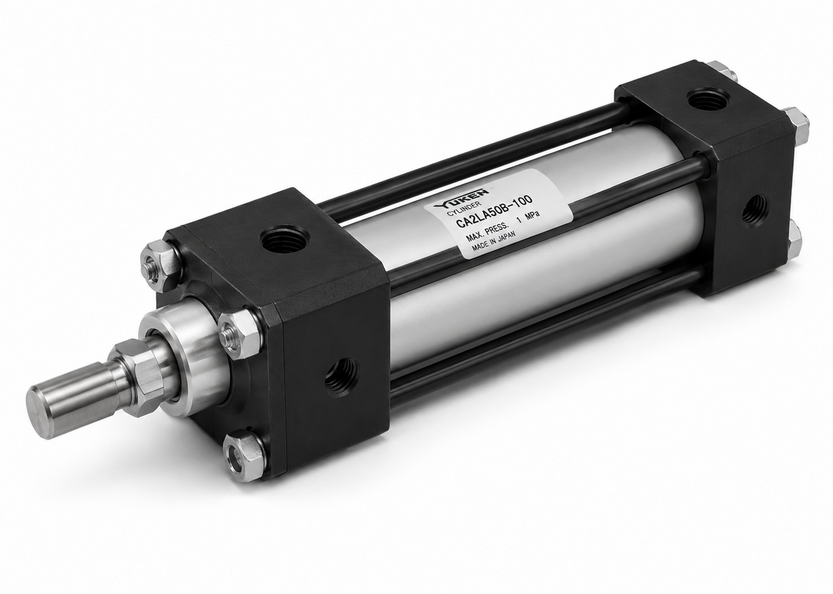 Yuken CJT210C 21MPa Compact Hydraulic Cylinder (CA Detachable eye (single-knuckle clevis), Bore 40-160mm, Rod A/B)
