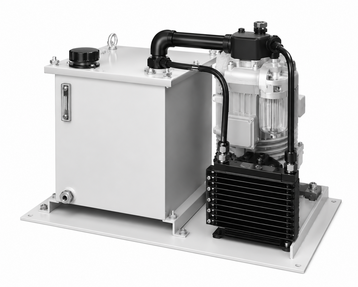 Yuken YP Pack Low-Noise Compact Standard Hydraulic Power Unit (YP10/16/22/37, 0.75-5.5 kW, 10-30 L)
