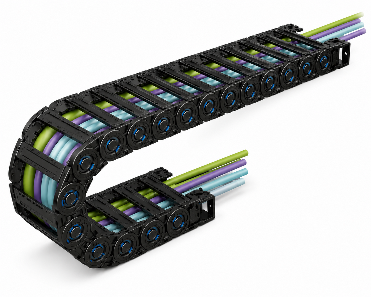 CP System Shift Chain ST044N Normal Type Cable Carrier (Pitch 44, Inside Width 35-200mm, BR R50-R150)