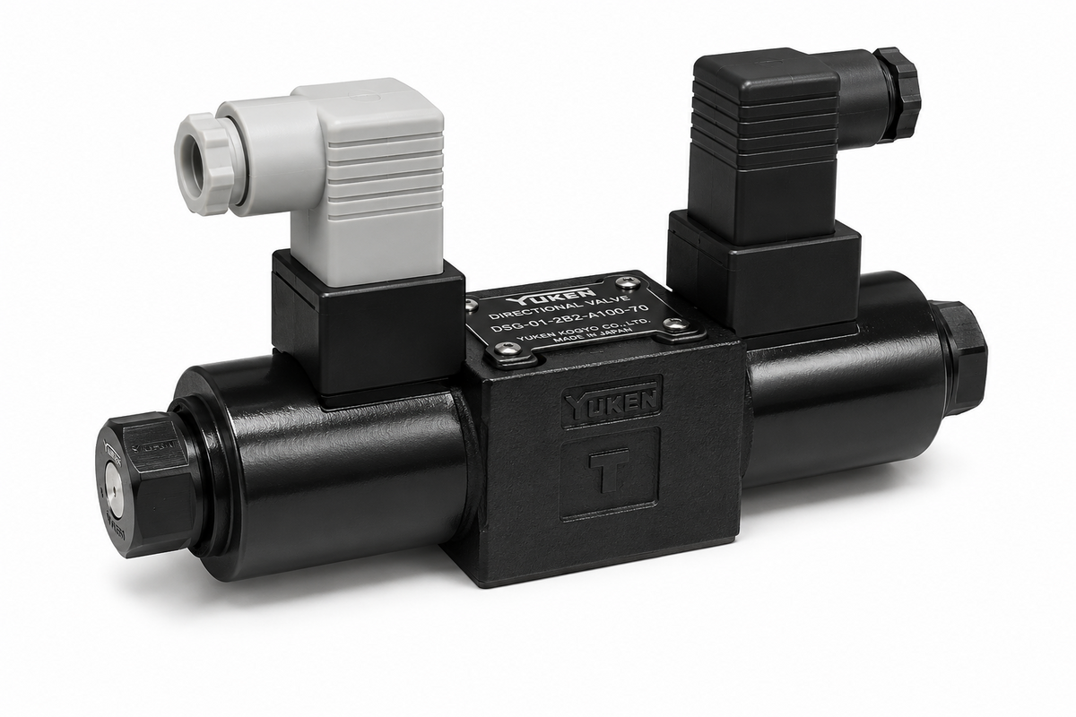 Yuken — E-DSG-01 Low-Wattage (5W) Solenoid Operated Directional Valve
