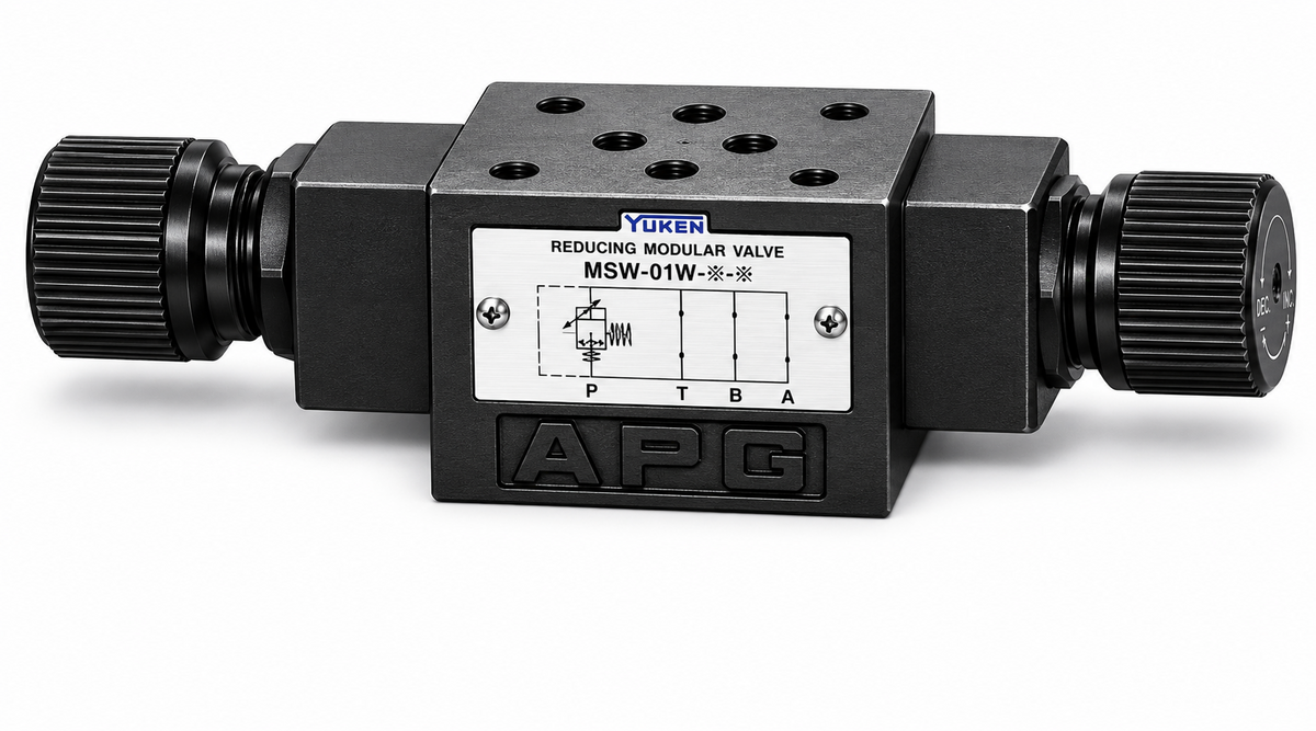 Yuken — 01 Series Temperature-Compensated Throttle & Check Modular Valve (Sandwich Type)