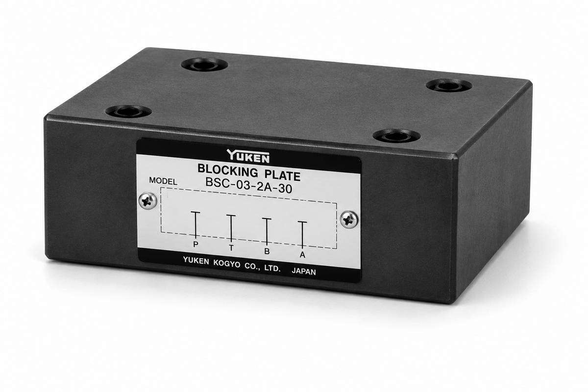 Yuken — 03 Series Modular End Plate (Blocking / Bypass)