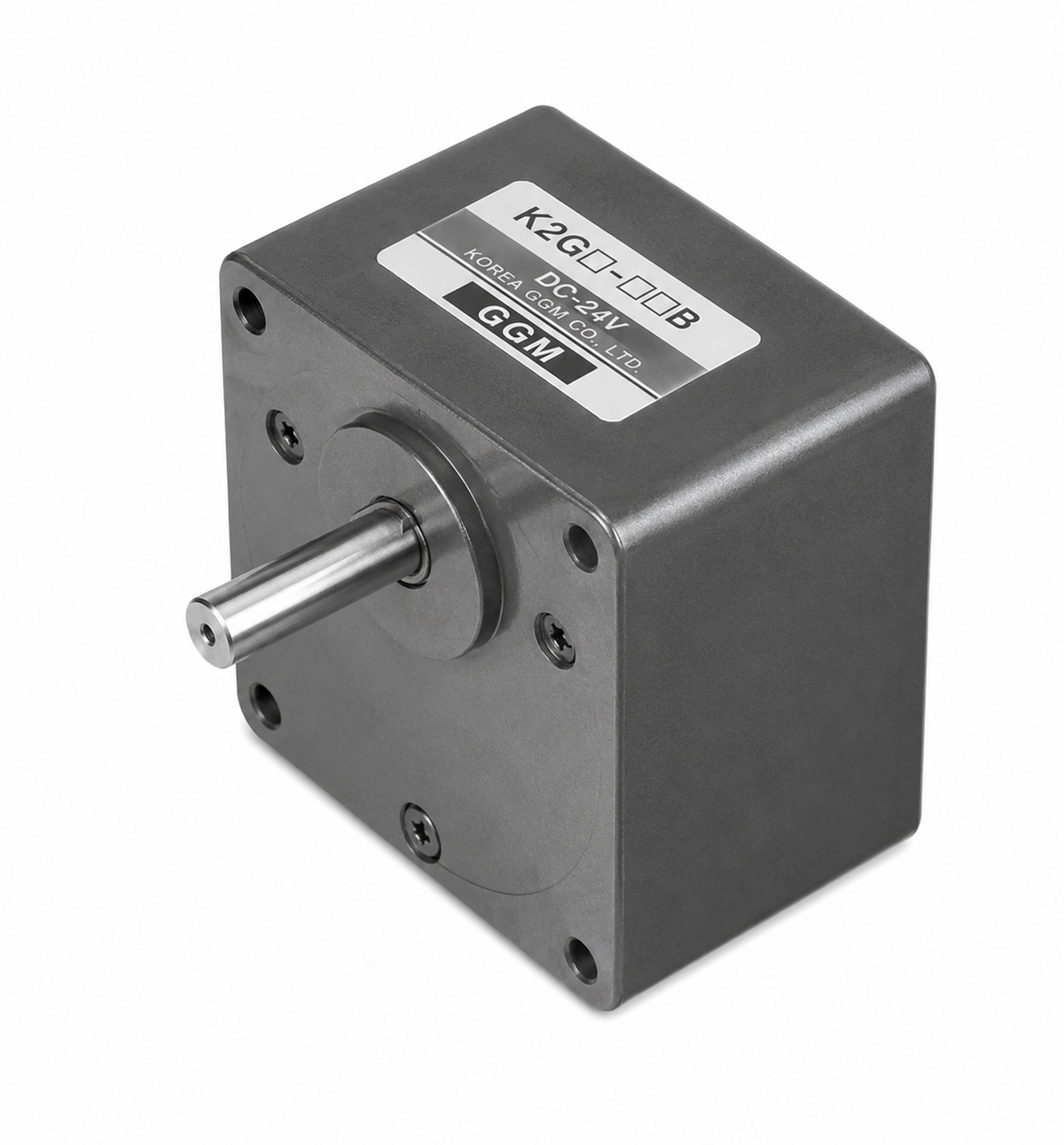 GGM K8G Gearhead for □80 25/40W Geared Motors (□80mm, 1/3–1/250 + Decimal, Cap 8 N·m, ø10 Keyed Shaft)
