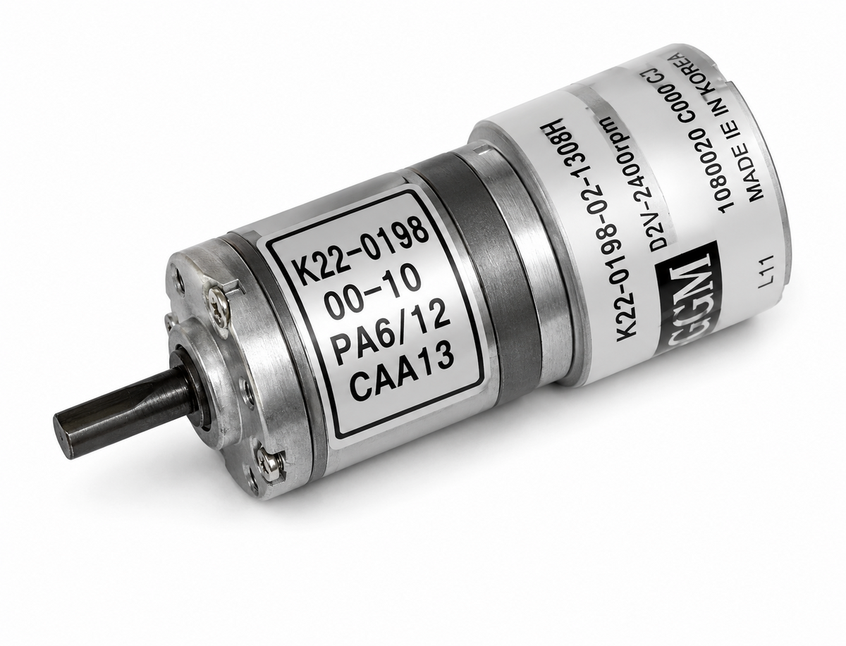 GGM K22-2419 BLDC Planetary Geared Motor (ø22mm, 12/24V, 1/4–1/1996)