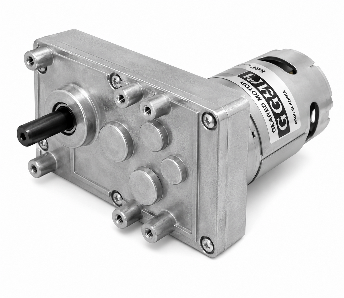 GGM KGV-3657-U2 Geared DC Motor (DC 24V, 6000rpm base, 4 ratios 1/60-1/120)