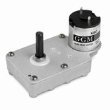 GGM KGE-3429-T1 R-Type Offset Geared DC Motor (DC 12V, 7500rpm base, 18 ratios 1/22-1/687)