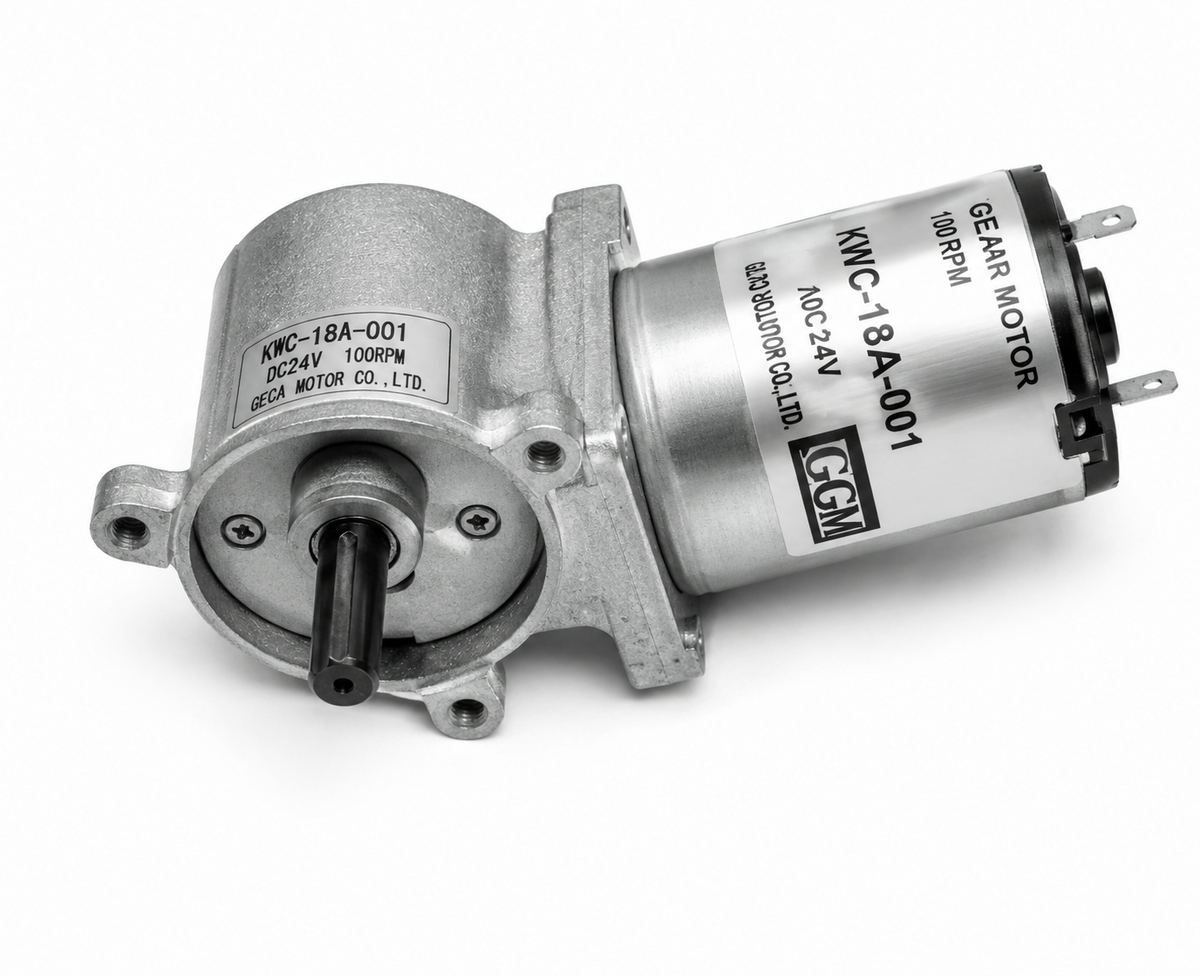 GGM KWC-3448-S1 Worm Geared Motor (DC 12V, 1/25–1/1500)