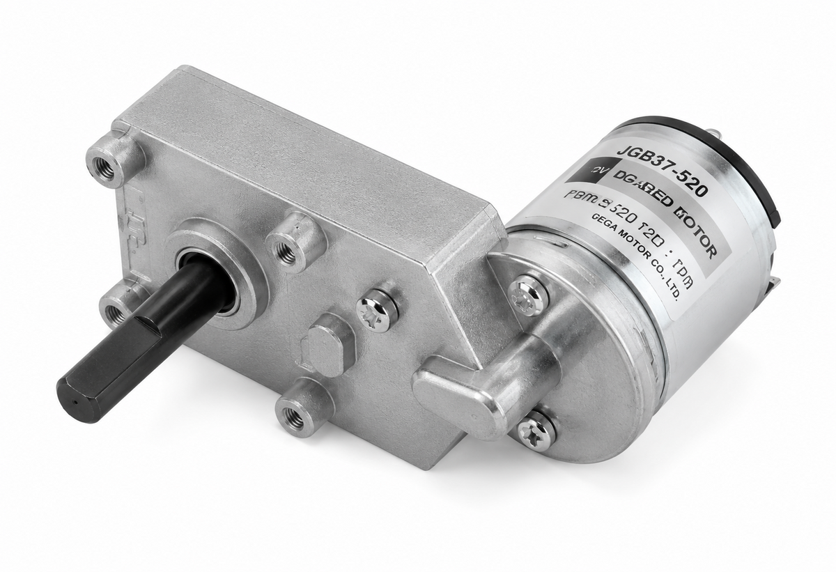 GGM KME-3429-S1 DC Geared Motor (DC 12V, F/R output, 1/22–1/67)