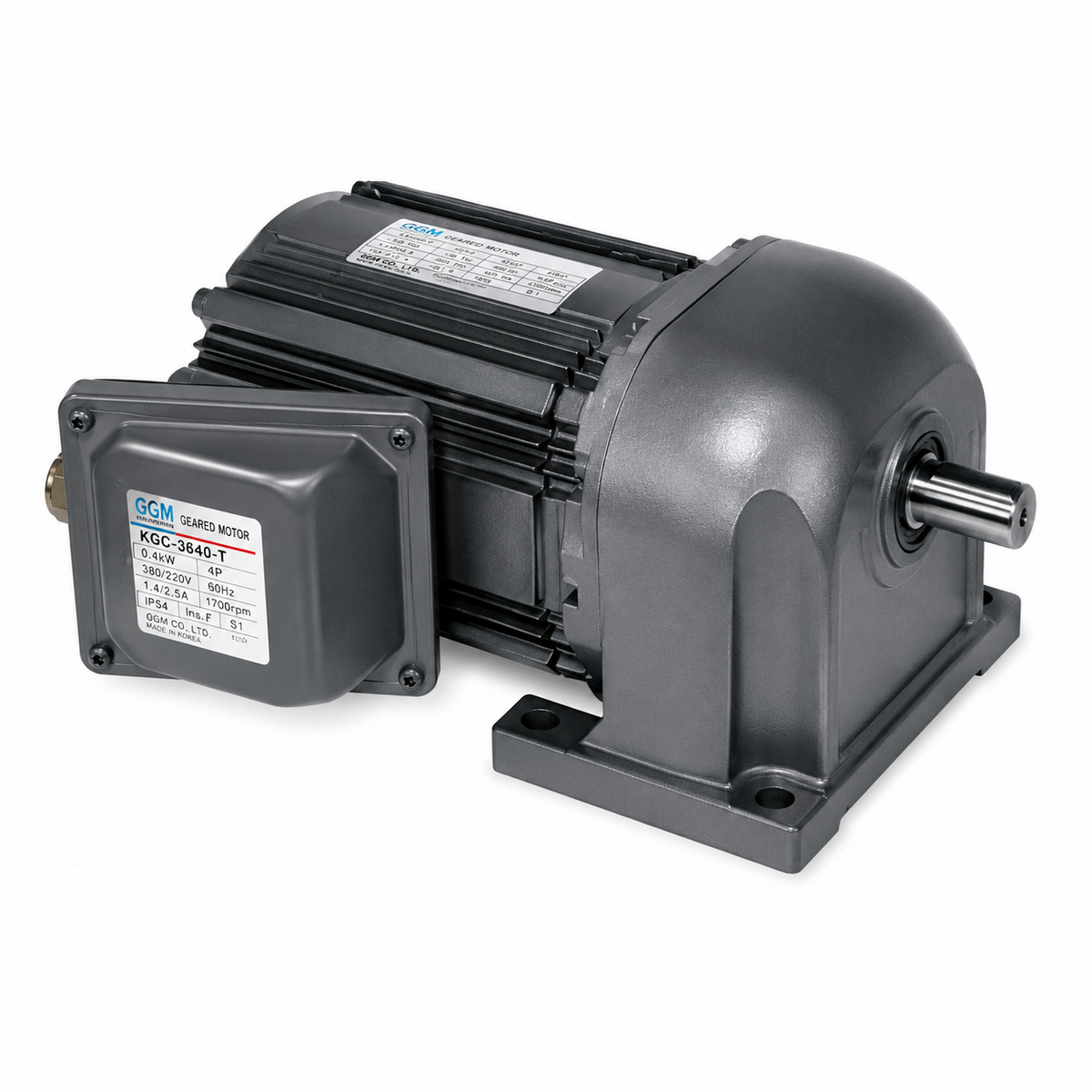 Mitsubishi Electric GV-S 0.75kW 400V Class S-PM Sensorless Servo Geared Motor (Parallel Shaft, Leg Mount, without Brake)