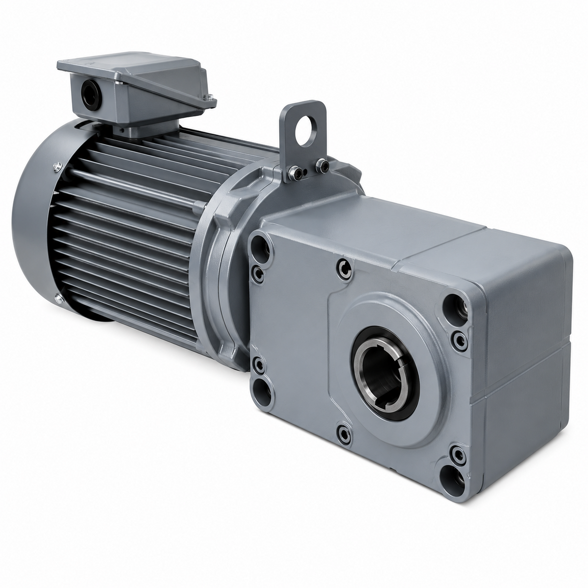 Mitsubishi Electric GM-SSYPFB Super Heli-Cross Right-Angle Geared Motor with Brake (0.75-2.2kW, Hollow Shaft, SF1.0)