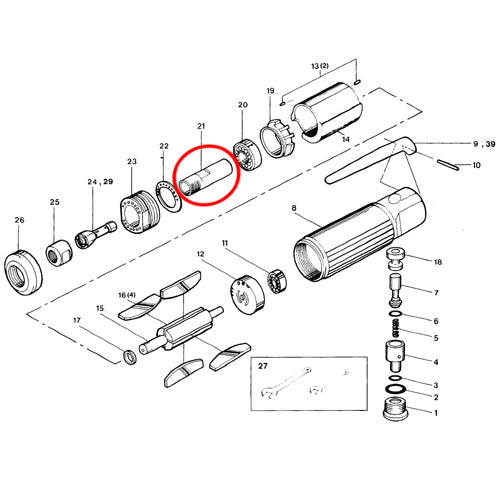 SP-1200 Parts Spindle
