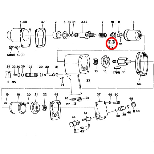 SP-1156TR Parts Guide Pin