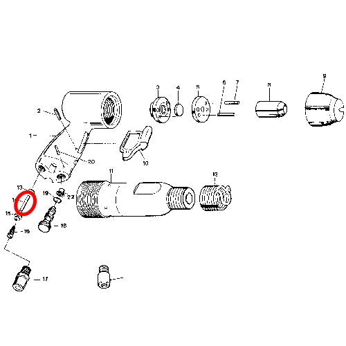 SP-1410K Parts Throttle Pin