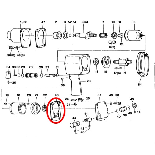 SP-1156TR Parts Rear Gasket