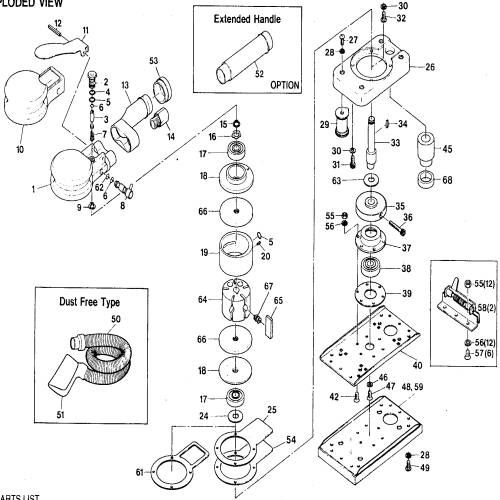 SP-3800DF-A5 Parts Sanding Pad