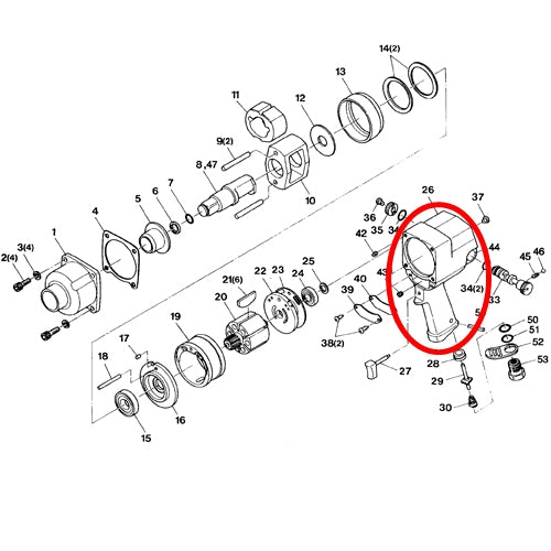 SP-1158 Parts Motor Housing