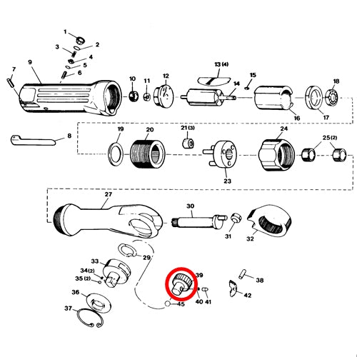 SP-1133SX-2 Parts Reverse Button