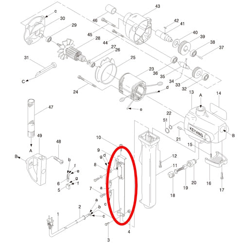 KEYANG 2008510 Spare Parts Switch