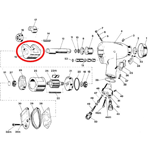 SP-1135B Parts Hammer Frame