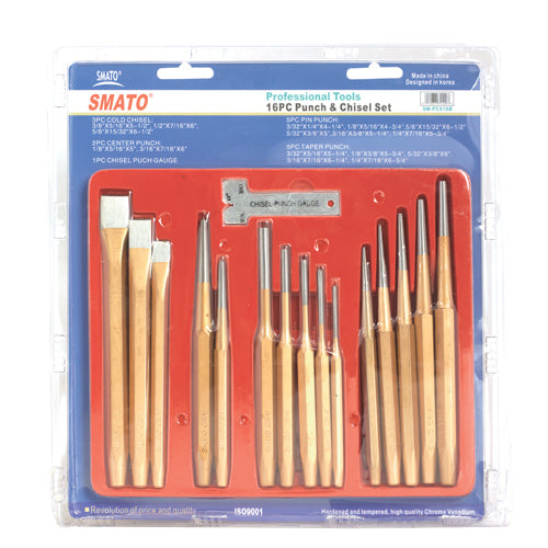 SMATO SM-PCS16B Punch Chisel Punch Set