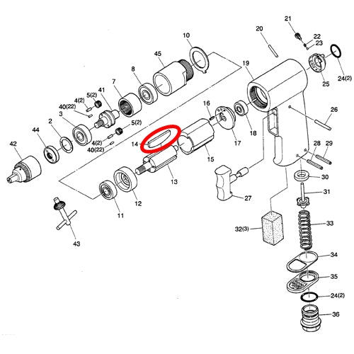 SP-1540 Parts Blade Set (4EA)