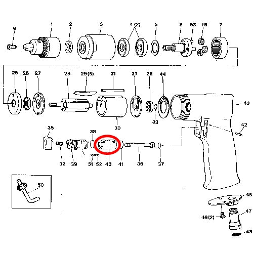 SP-1525 Parts Reverse Valve Bushing