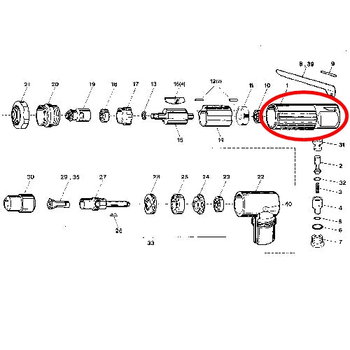 SP-1200AH Parts Housing