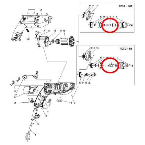 KEYANG 2023092 Spare Parts Spindle