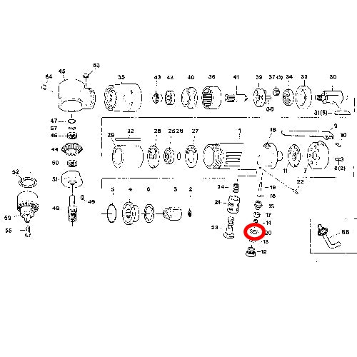 SP-1510AH Parts Reverse Retainer