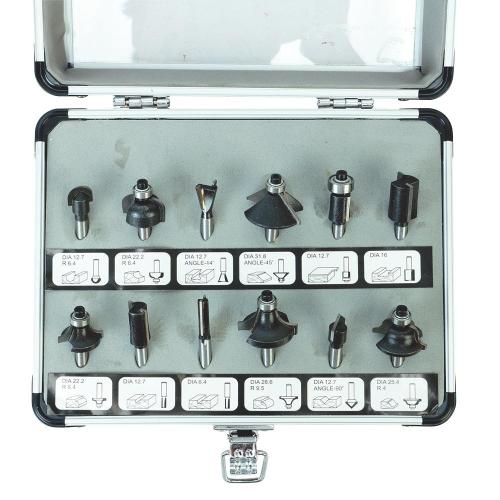SMATO SM-TB612(12P) Router Bit Trimmer Bit Set