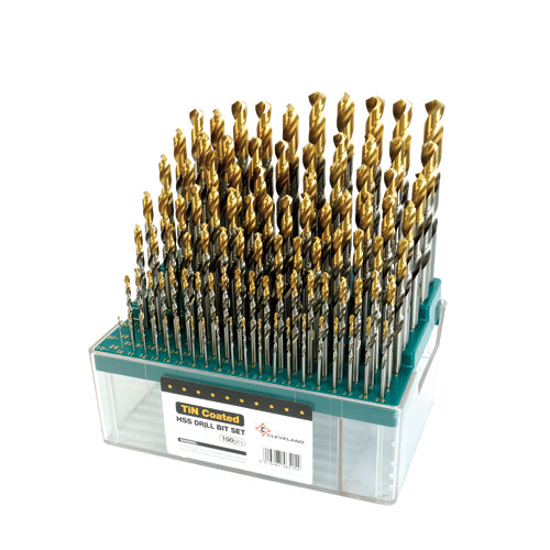 CLEVELAND 100 HSS Coated Drill Set (Gold-P)