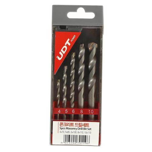 UDT Hammer Drill Bit 5PCS SET(4,5,6,8,10mm) Concrete Drill Set