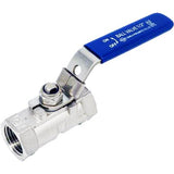 Sangah 1PC B101-1/4 Stainless Steel Ball Valve
