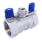 Sangah 1PC B101N-1/4 Stainless Steel Ball Valve