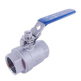 Sangah 2PC B204-1/4 Stainless Steel Ball Valve