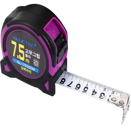 BlueTec GL-7525DM Tape Measure Rubber-Coated Tape Measure