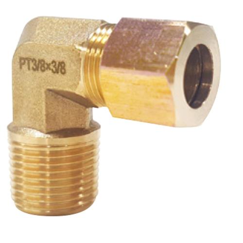 Sangah BNRL1/8-3/16 Brass Ring Elbow