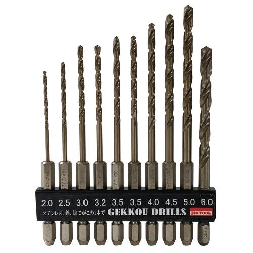 Gecko 328-6726 Cobalt Drill Set (Hex Shank)